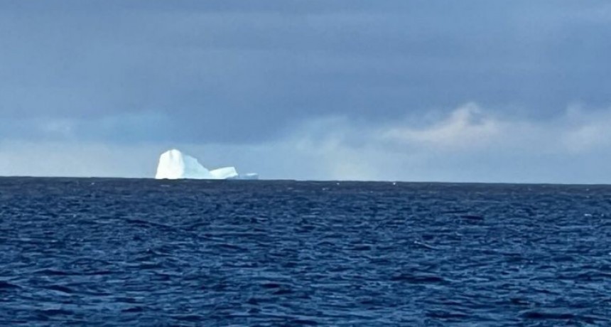Avistan tres icebergs frente a Ushuaia